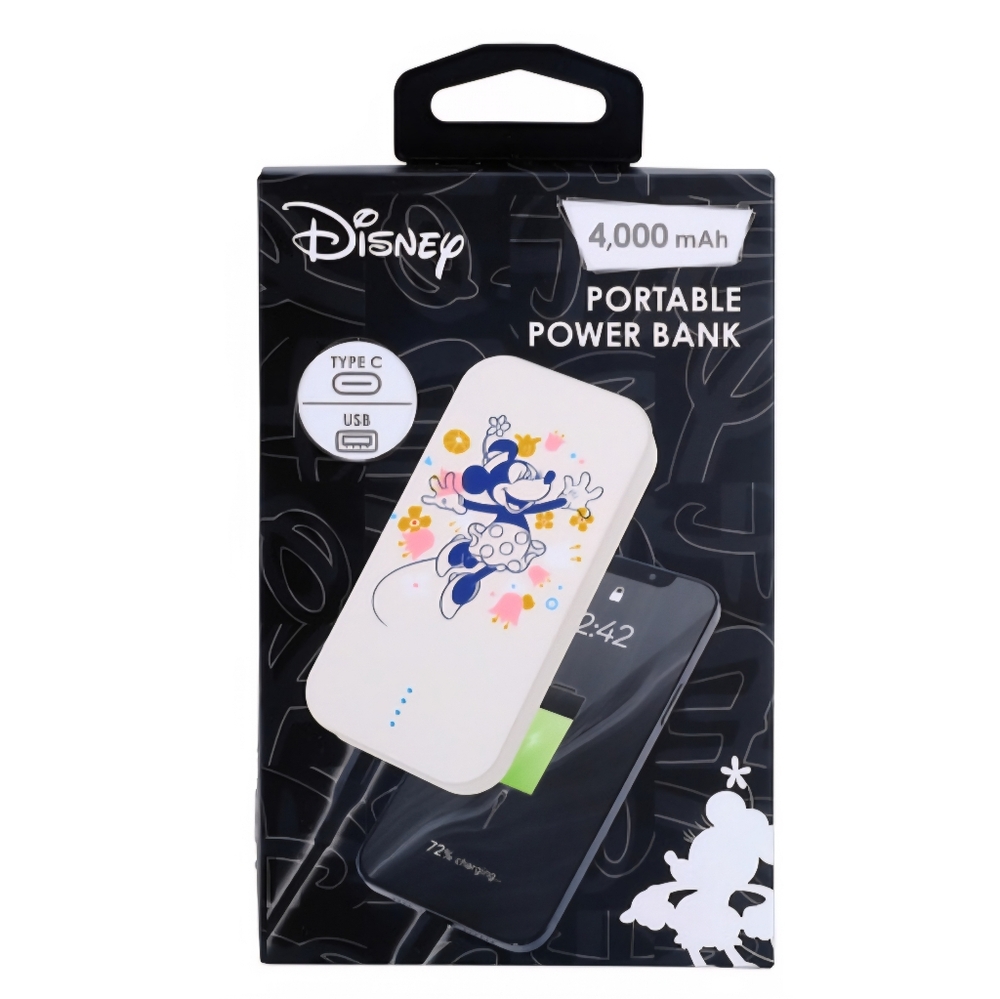 NWT! Disney Minnie Mouse Charging Pad Portable Power Bank Wireless Phone Charger